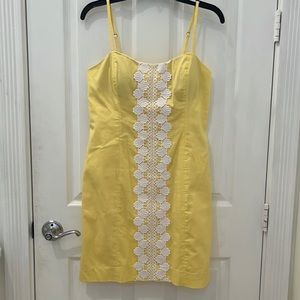 NWOT Lilly Pulitzer, yellow dress, size 10